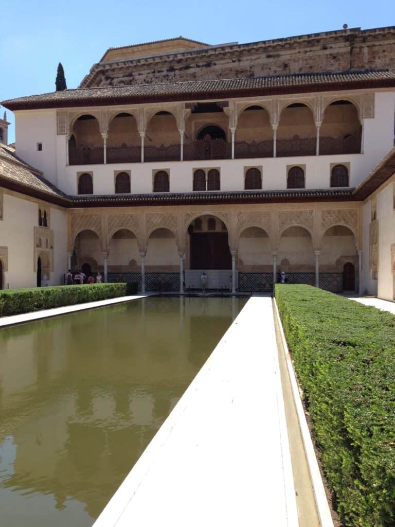 Granada in Two Days Itinerary: Local Guide 10 Elegant courtyard with reflecting pool