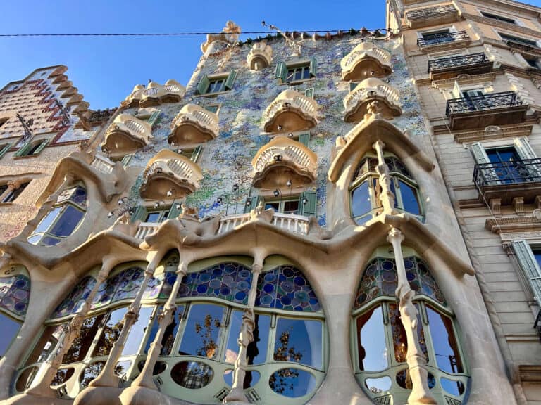 irene visiting casa Batlló in Barcelona, one of the best summer destinations in Europe