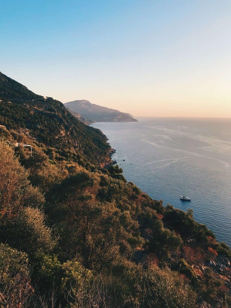 Mallorca Travel Itinerary in 4 Days 12 Coastal view at sunset in Mallorca