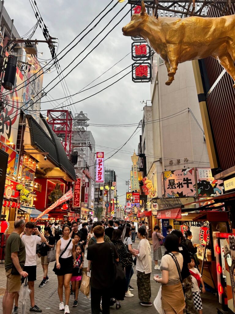 8 BEST Ryokans in Osaka 36 irene walking around the center of osaka japan