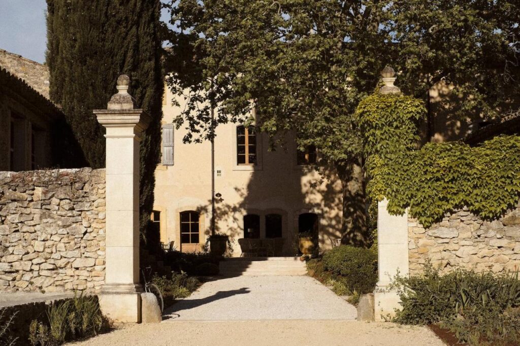 11 Unique Places to Stay in Provence 1 luxury entrance and elegant facade le galinier lourmarin chateau hotel provence france