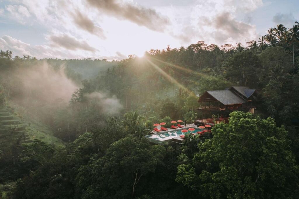 13 Most UNIQUE Places to Stay in Ubud 1 sky view banyan tree escape unique luxury hotels ubud