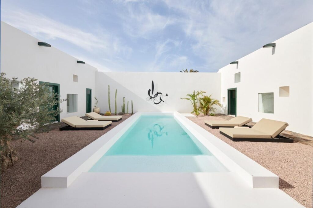 Adults Only Hotels in Fuerteventura 1 swimming pool at casa montelongo, one of the most exclusive adults only hotels in fuerteventura, canary islands, spain