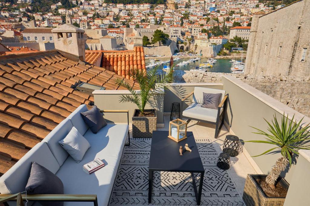 Most Unique Boutique Hotels in Dubrovnik 34 terrace of an apartment in dubrovnik for families