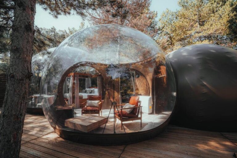 bubble double room at noctis hotel, one of the most unique hotels in soria spain