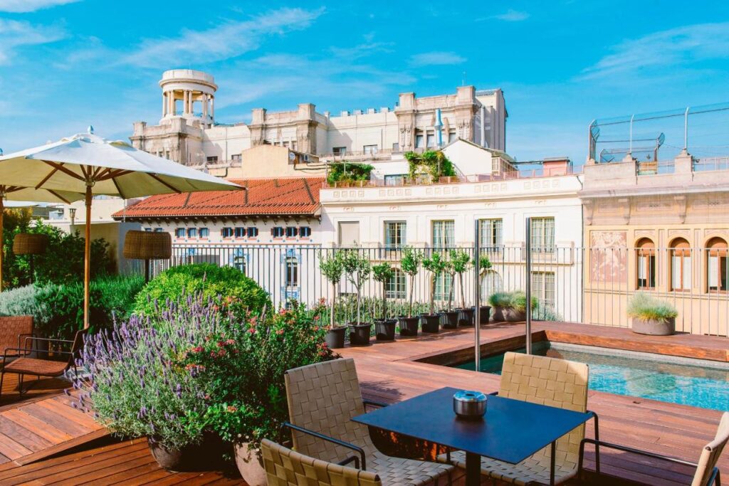 13 Unique Hotels in Barcelona, Spain 22 Elegant rooftop terrace with pool